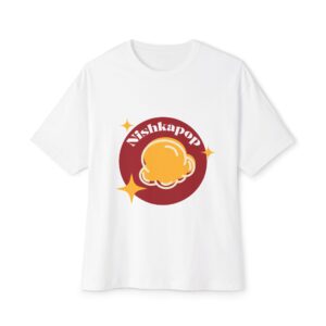 Nishkapop Popcorn Logo Tee — Retro Video Game & Movie Channel T-Shirt